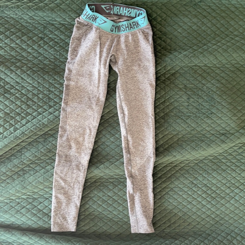 Gymshark flex leggings gray teal xs